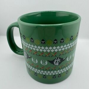 Vandor Star Wars Yoda Ugly Sweater  Coffee Mig Fair Isle Ceramic